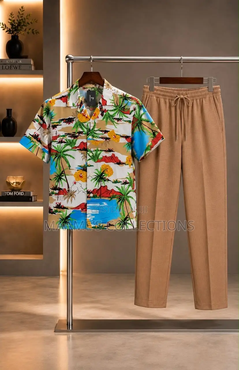 Men's Stylish 2-Piece Set - Top and Down Set