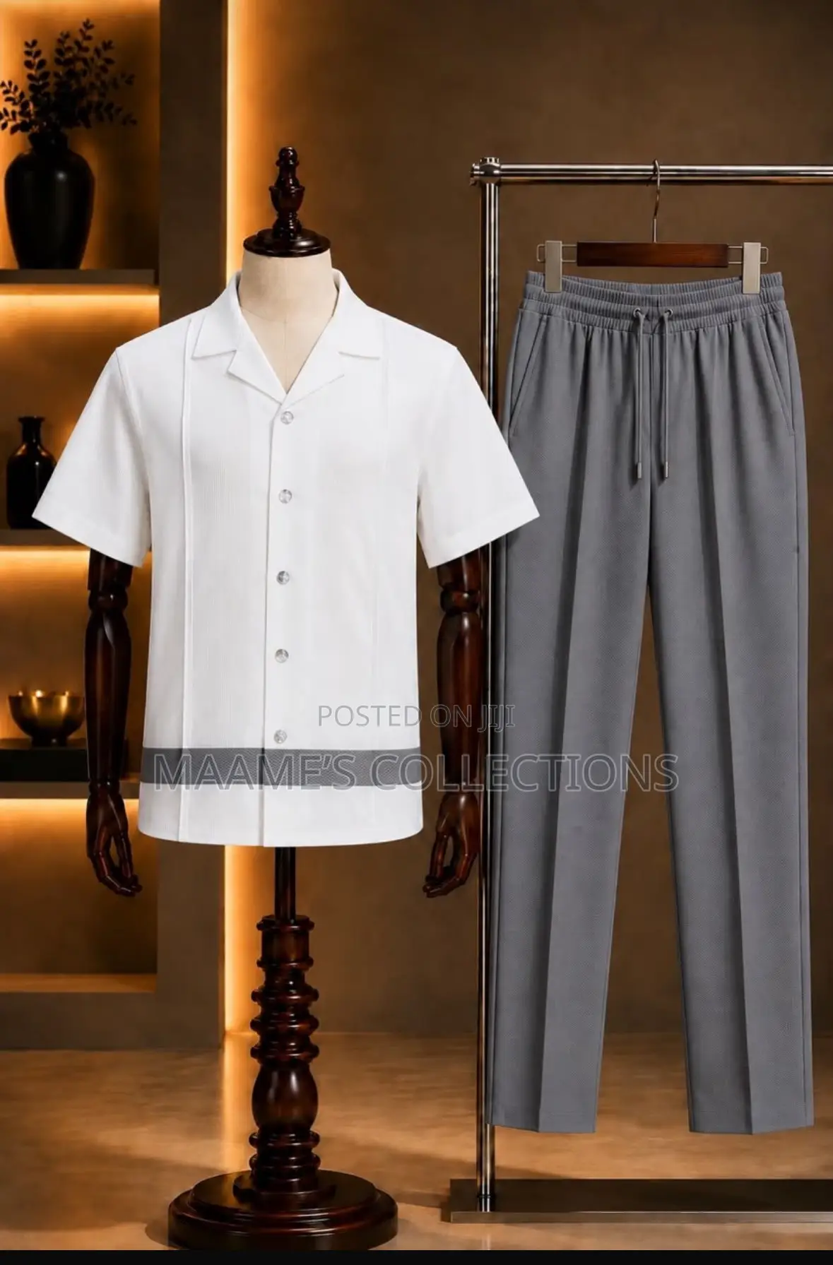 Men's Stylish 2-Piece Set - Top and Down Set