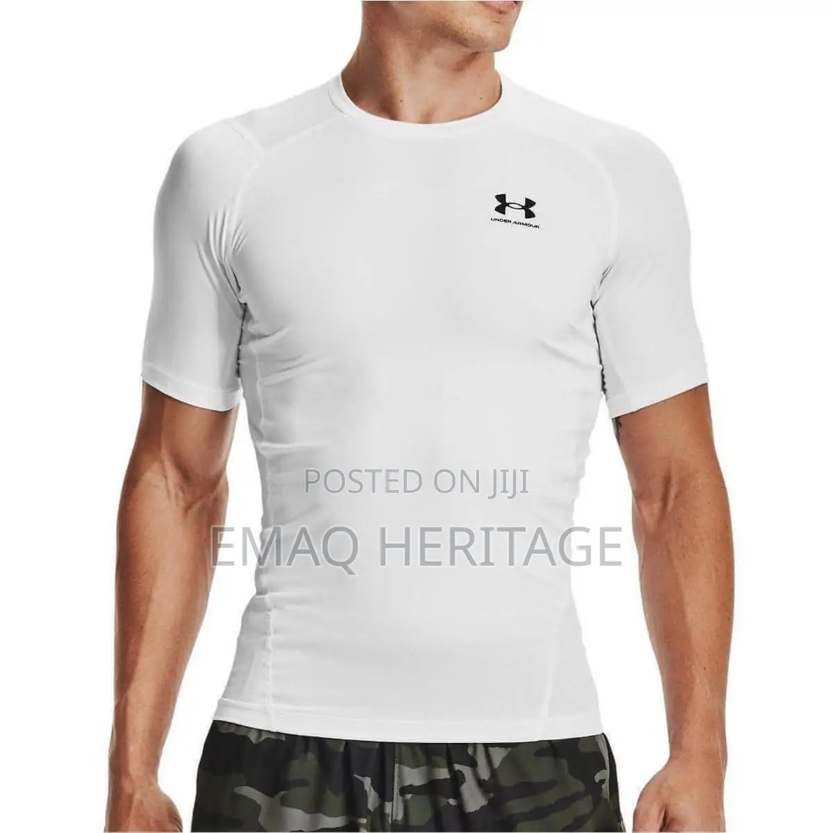 Under Armour Short Sleeve Compression Shirt - White