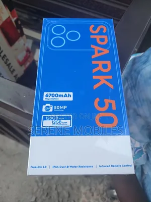 New Tecno Spark 50 5G 128 GB Black