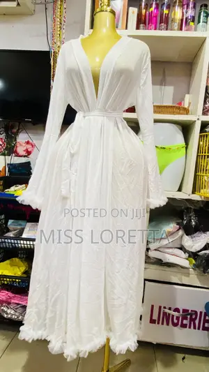 Lace Robe Cover Up and Panty Set