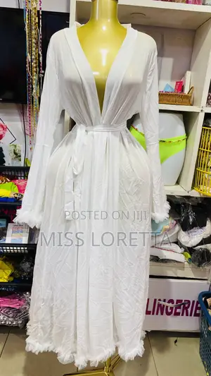 Lace Robe Cover Up and Panty Set