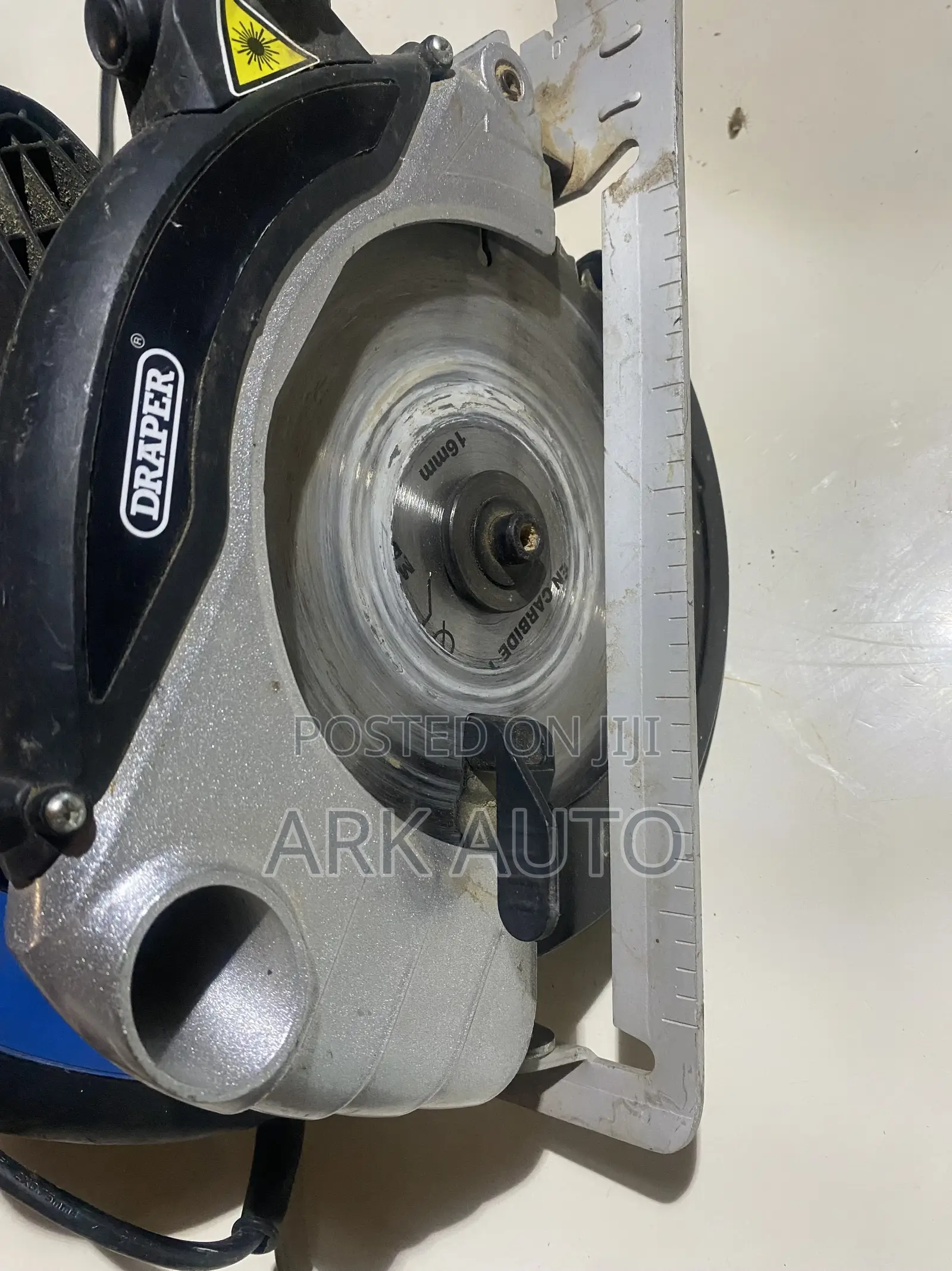 Draper 185mm Corded Electric Circular Saw (1300W) UK Used