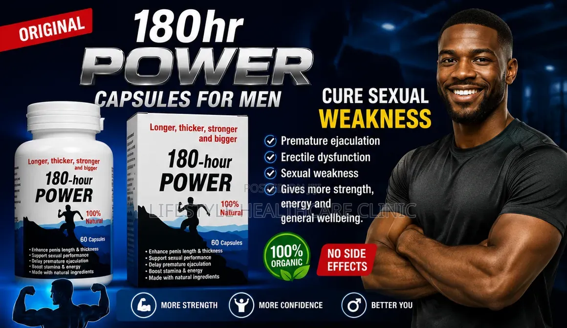 Oringal 180hour Power Capsules for Sexual Enlargement, Longer Sex