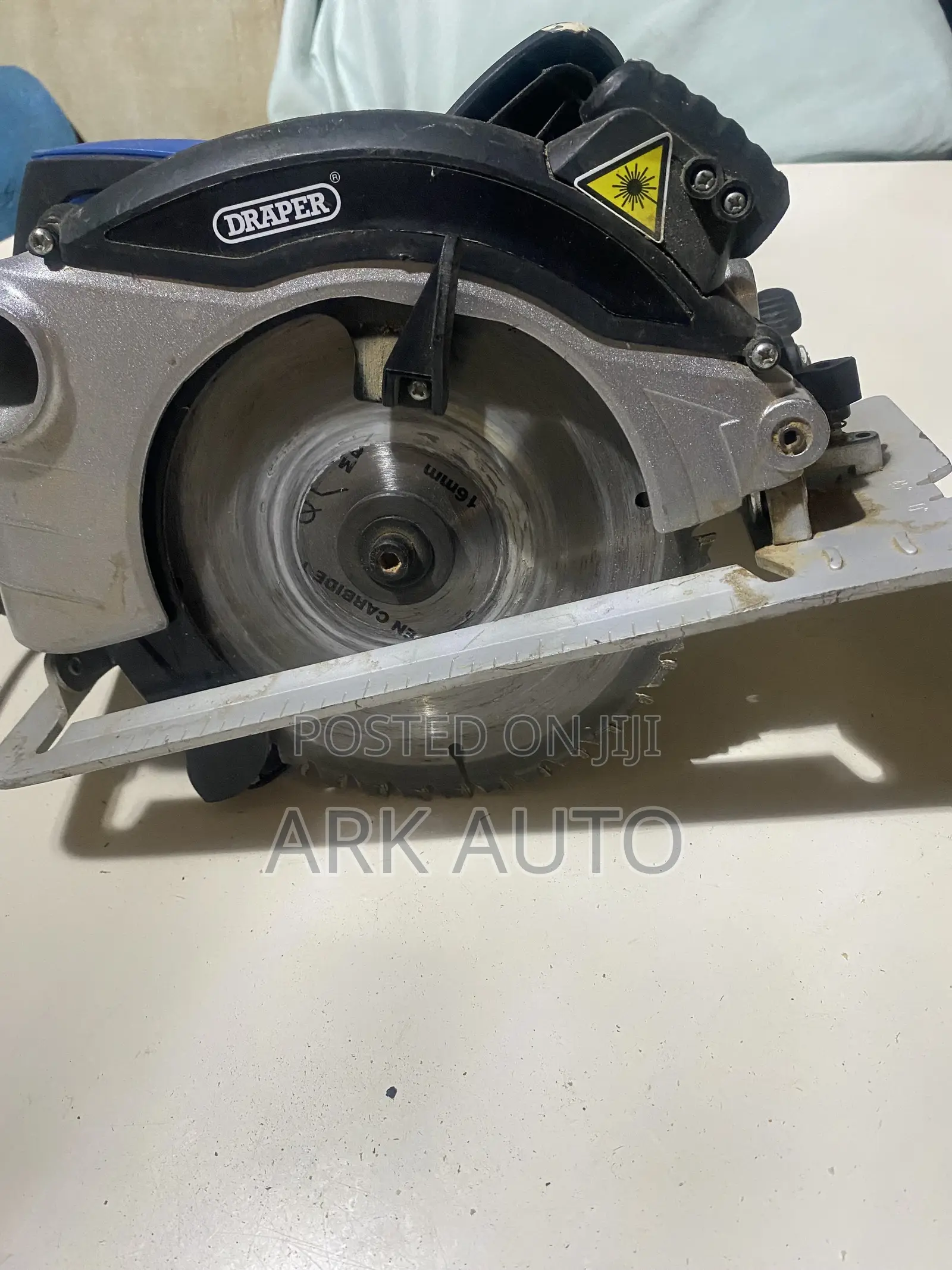 Draper 185mm Corded Electric Circular Saw (1300W) UK Used