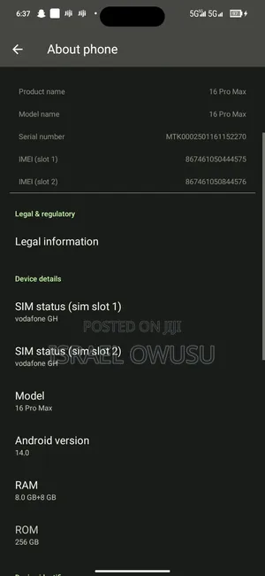 Mobile Phone 256 GB