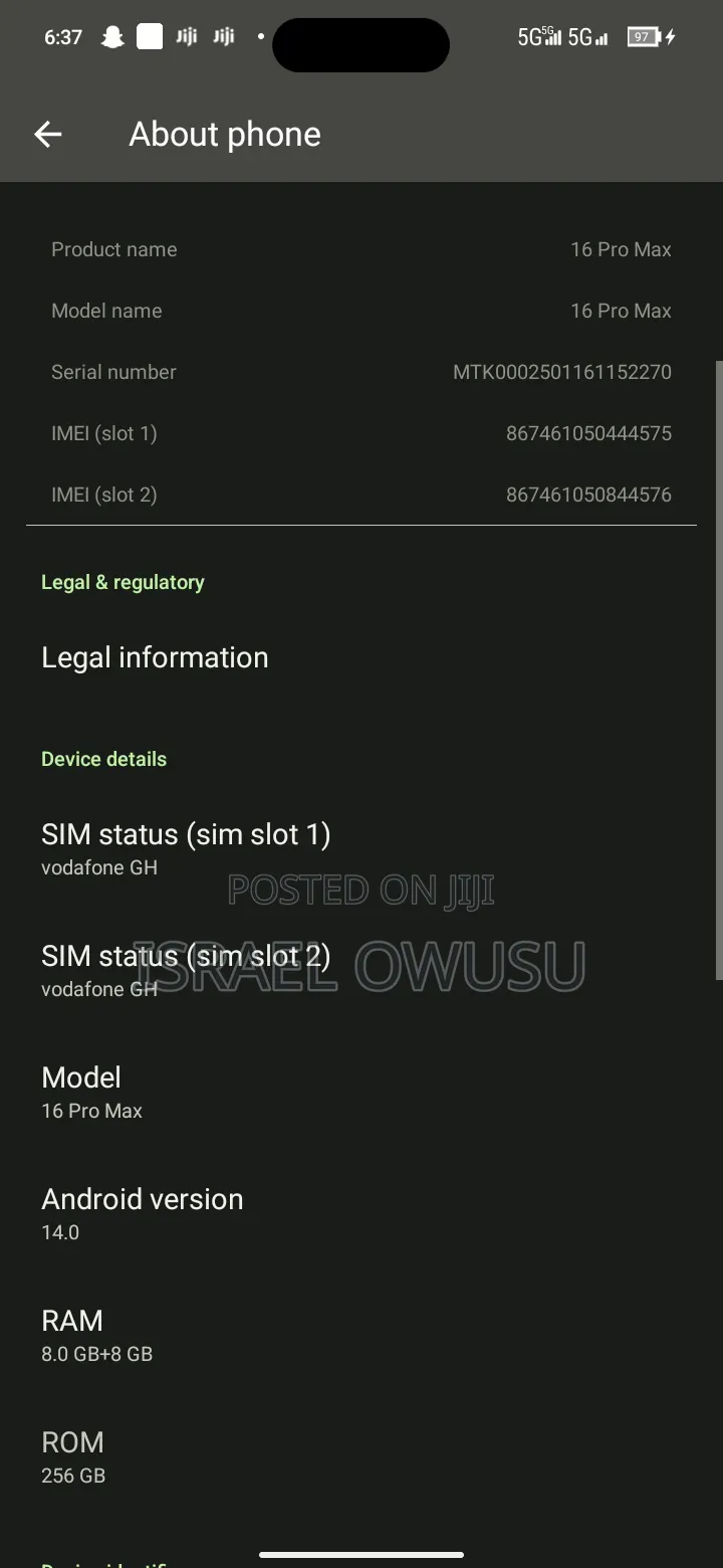 Mobile Phone 256 GB