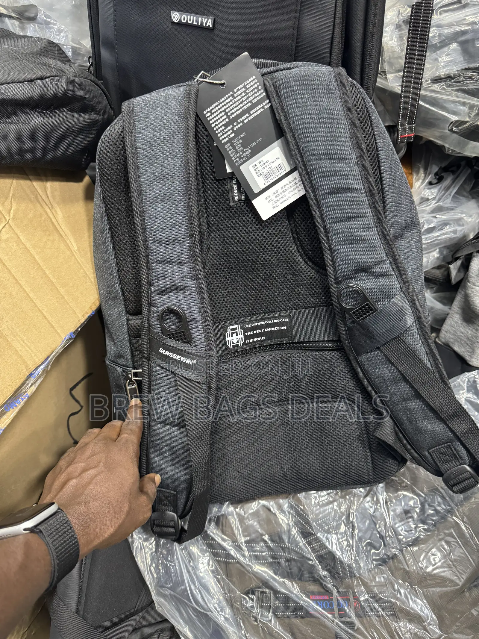 Premium Quality Suissewin Backpack Top Durability.