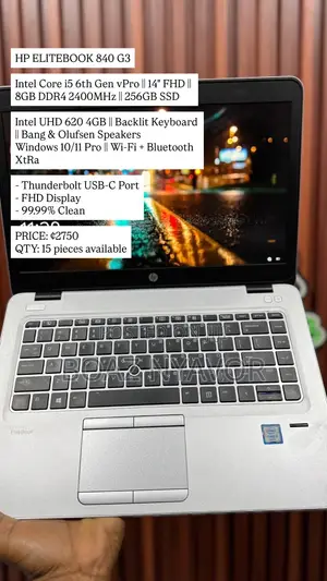Laptop HP EliteBook 840 G3 8GB Intel Core i5 SSD 256GB