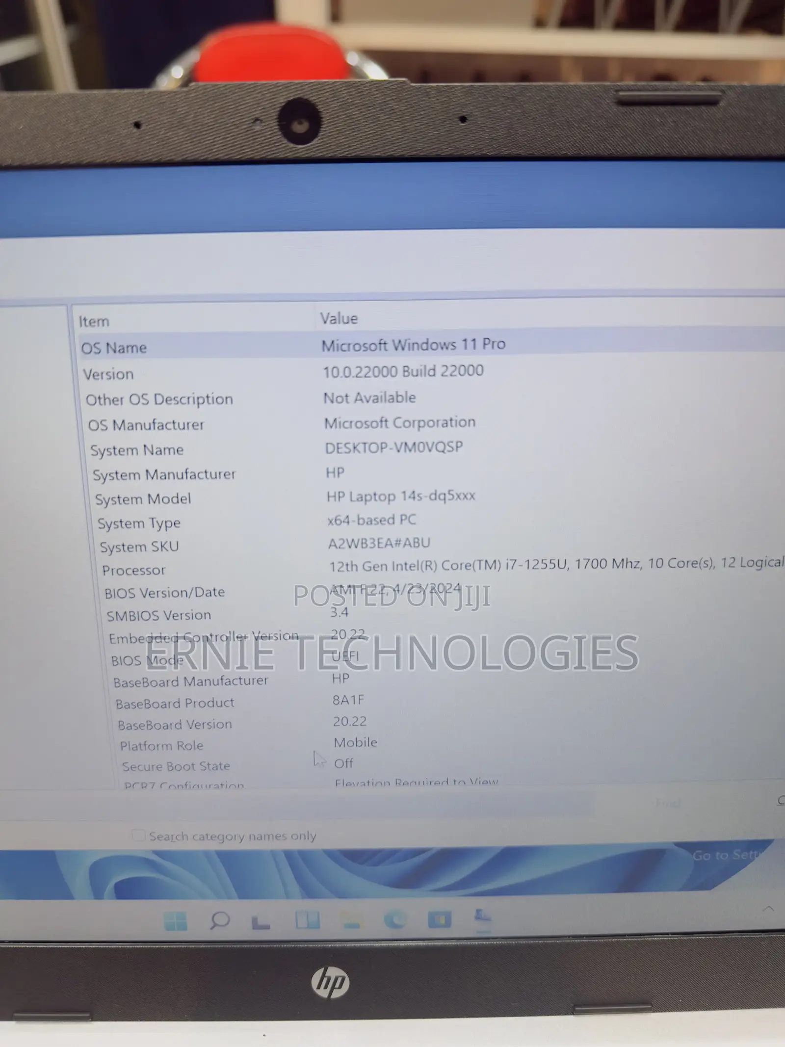 Laptop HP 14-dq1088wm 12GB Intel Core i7 SSD 256GB