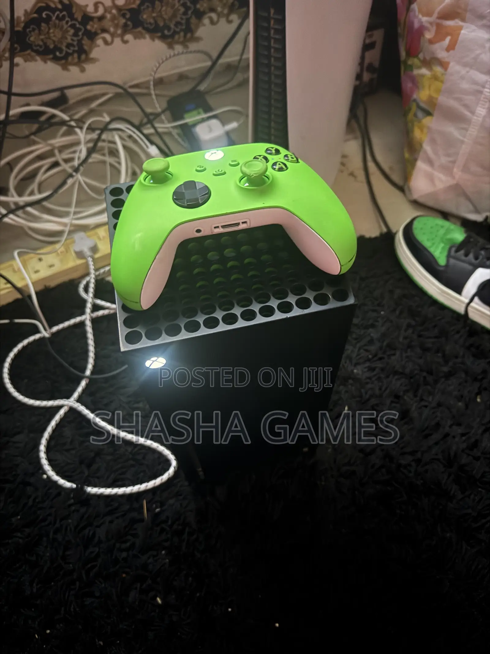 Xbox Series X With Two Controllers