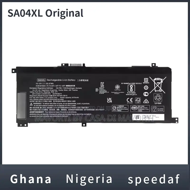 SA04XL HP Notebook Battery TPN-W142 W143 15-Ds000 15-Dr0003TX