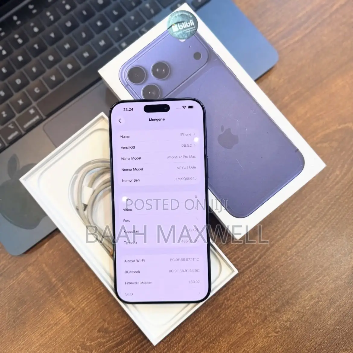 Apple iPhone 17 Pro Max 512 GB Blue
