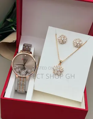 Curren Ladies Luxury Wrist Watch Necklace – Stylish Durable
