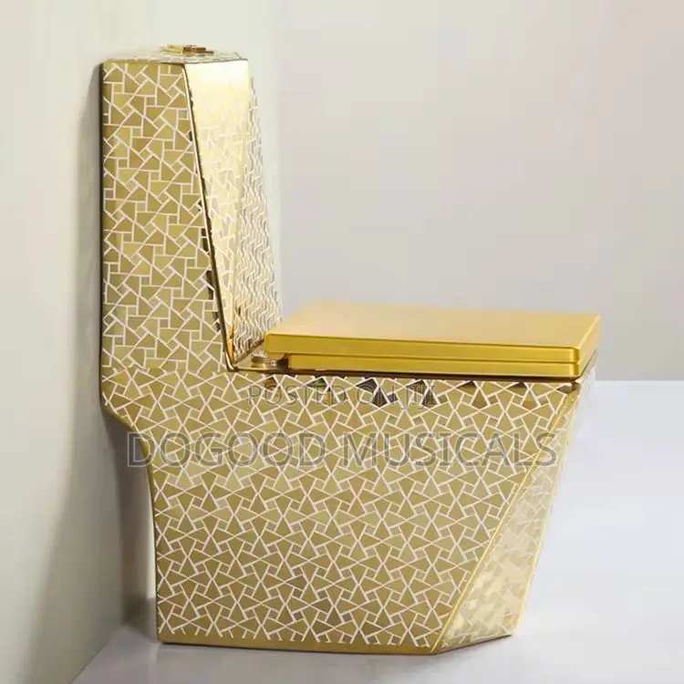 Gold Color Water Closet