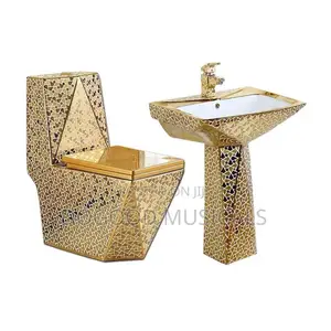 Gold Color Water Closet