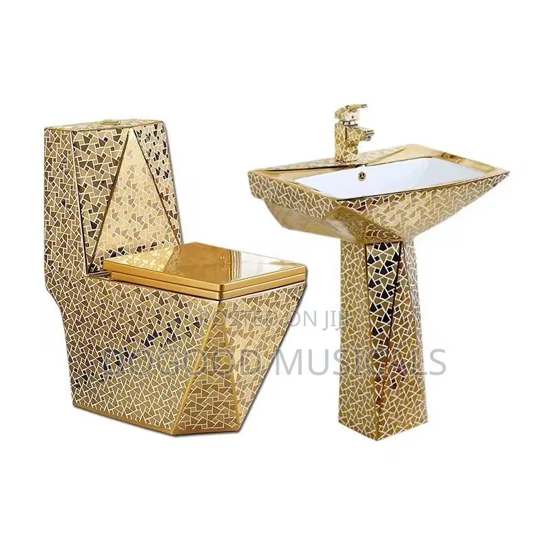 Gold Color Water Closet