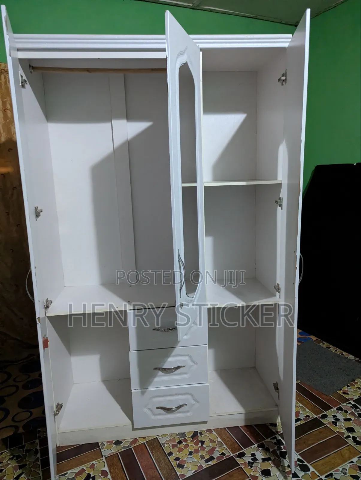 Wardrobe N Double Bed Frame
