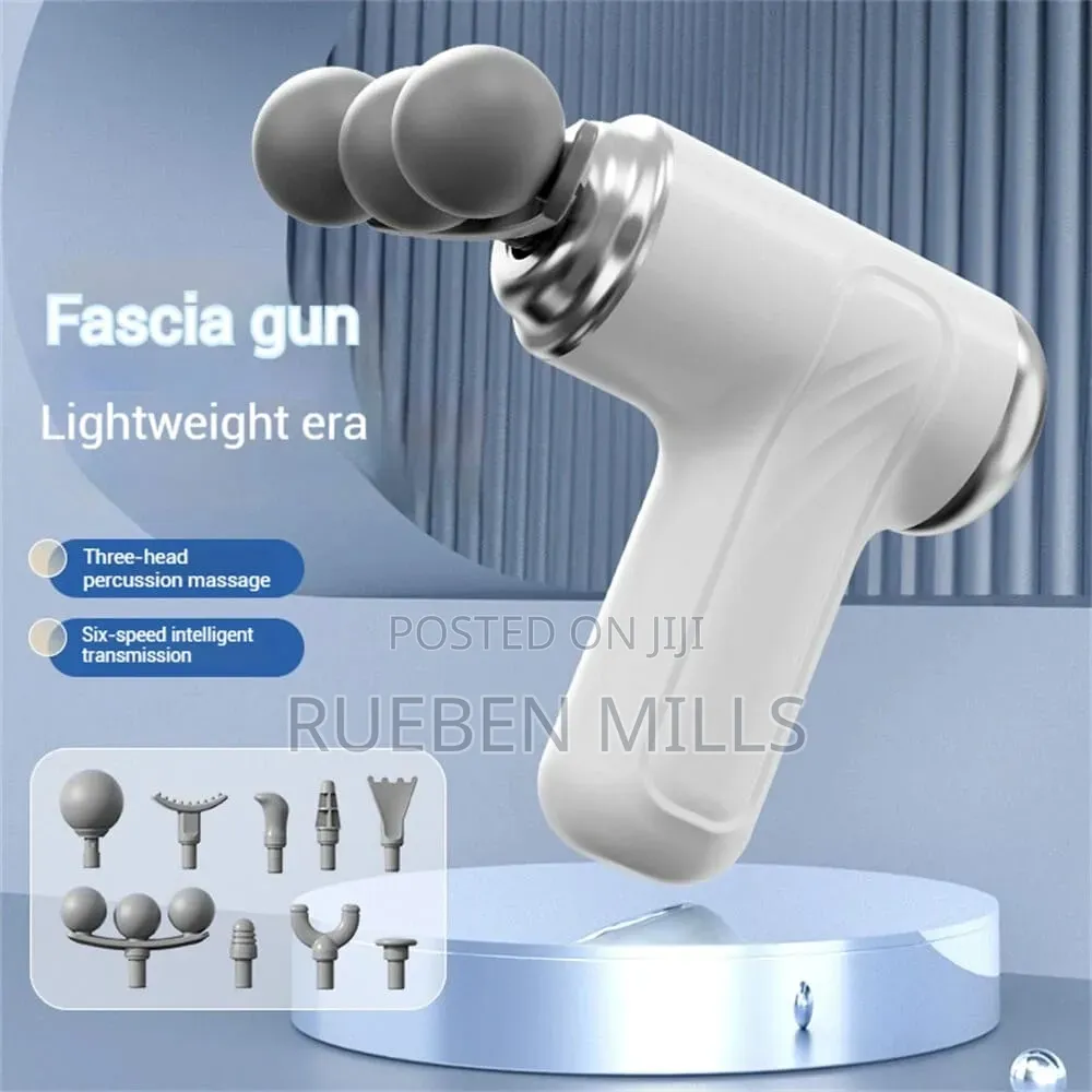 9-Tool Attachment Set Three Headed Chargeable Massage Gun