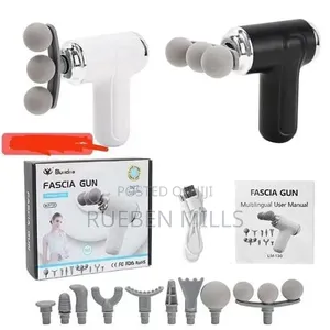 9-Tool Attachment Set Three Headed Chargeable Massage Gun