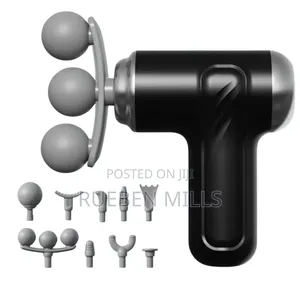Triple-Head Deep-Tissue Facia Massage Gun - 9 in 1