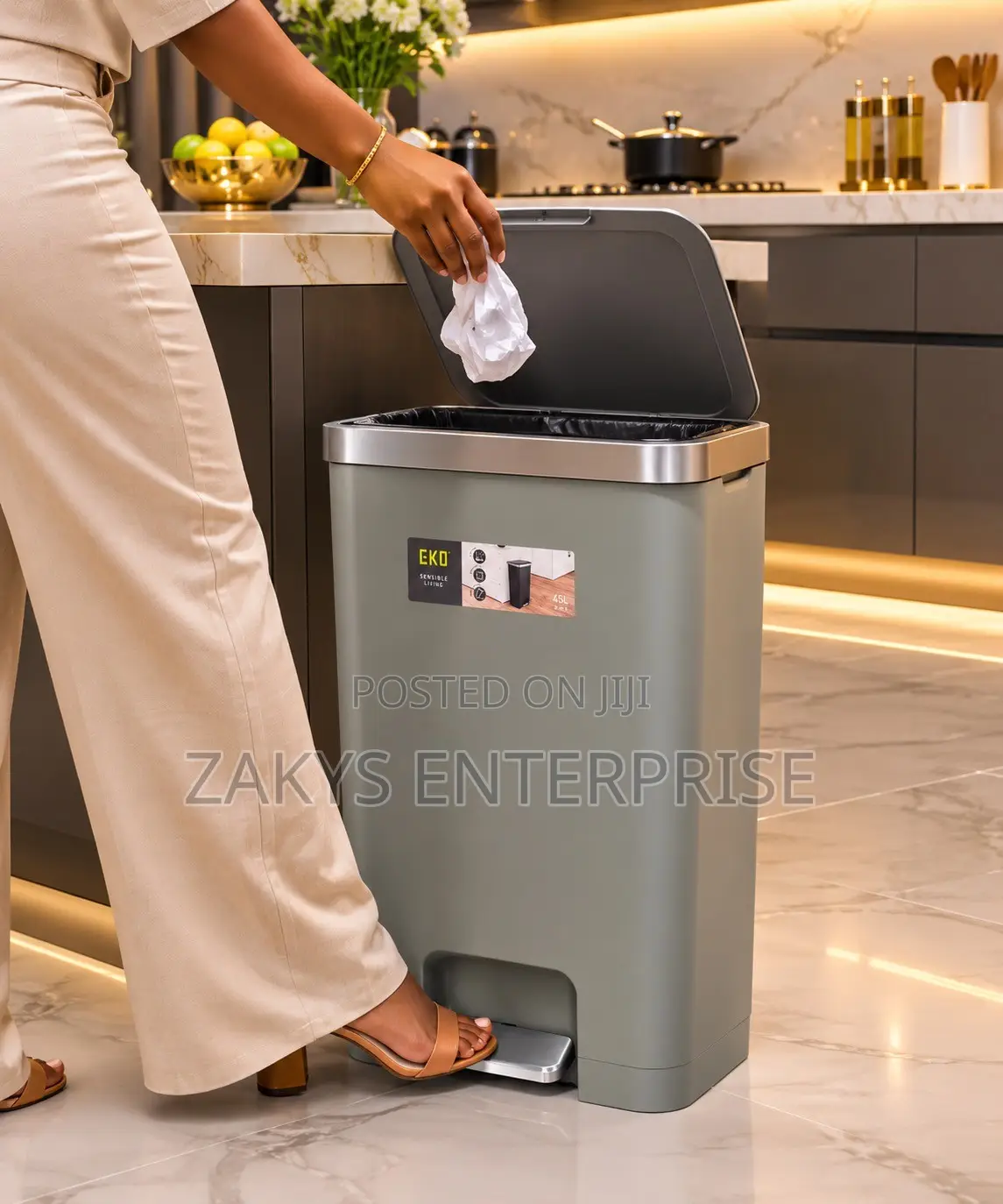 Eco Pedal Dust Bin 45L