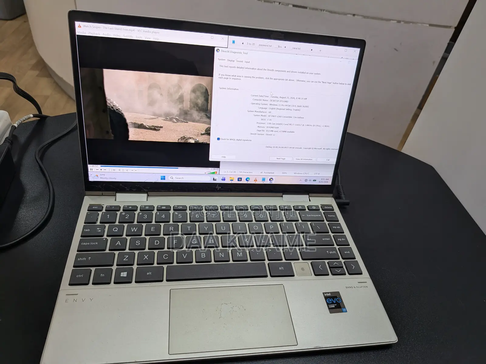 Laptop HP Envy x360 8GB Intel Core i7 SSD 512GB