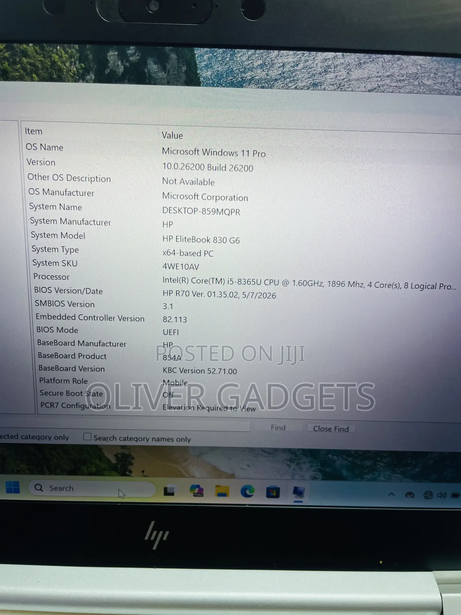 Laptop HP EliteBook 830 G6 8GB Intel Core i5 SSD 256GB