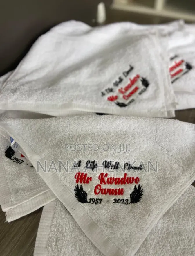 Face Towel Embroidery