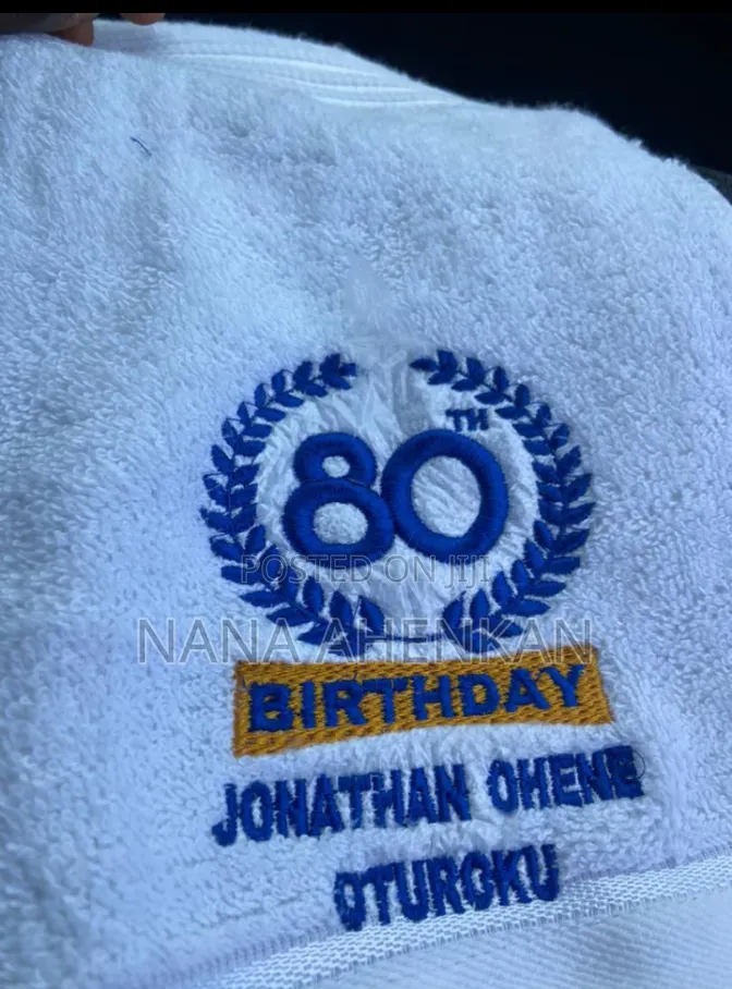 Face Towel Embroidery