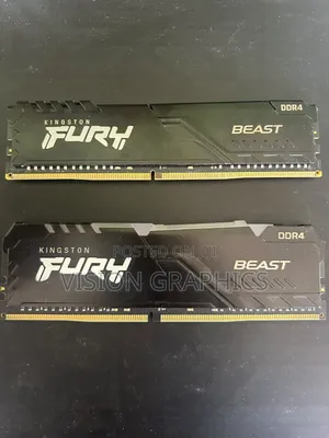16gb Hyper Furry Kingston Ram Ddr4 3200mhz (16gbx2) 32gb