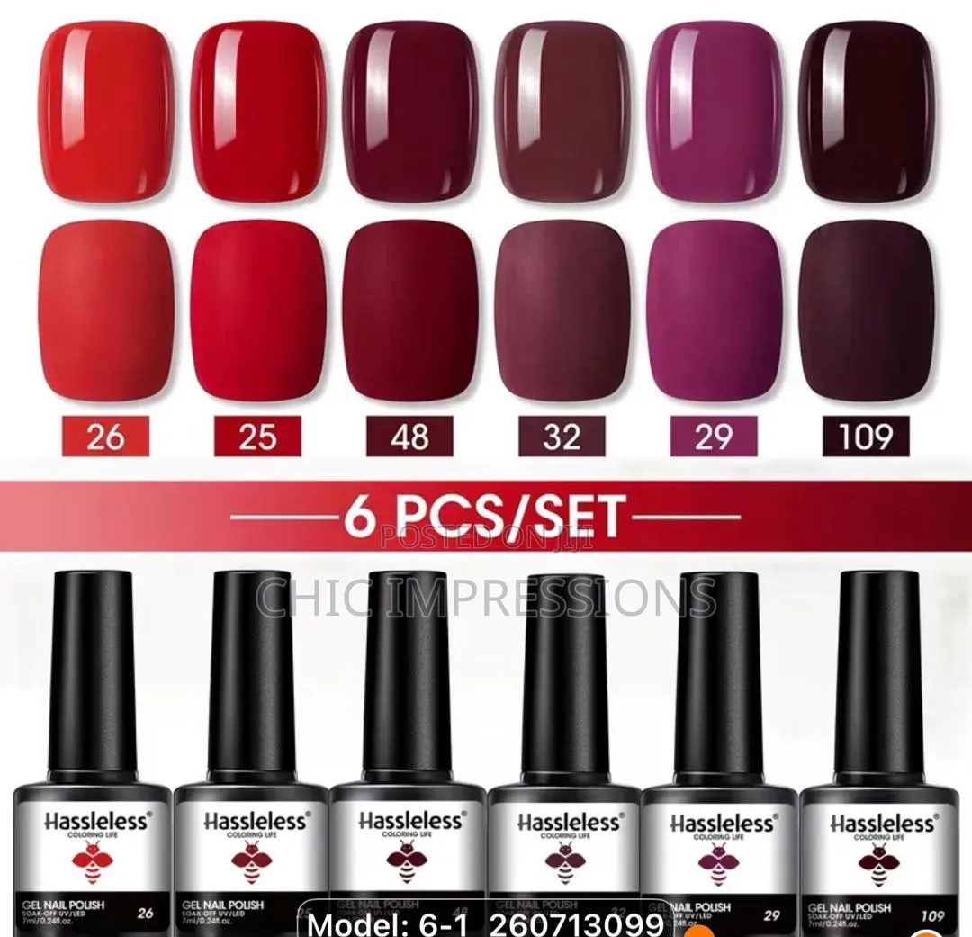 6-Piece Gel Nail Polish Set