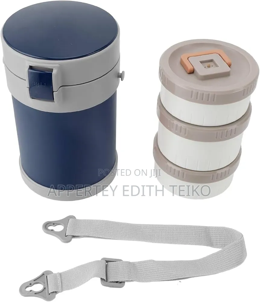 3-Tier Stainless Steel Vacuum-Insulated Lunch Box