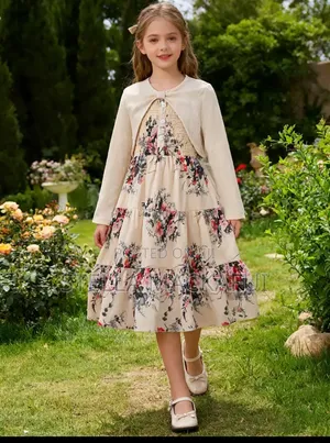 Pretty Dress With Mini Coat for 10-12yrs Only