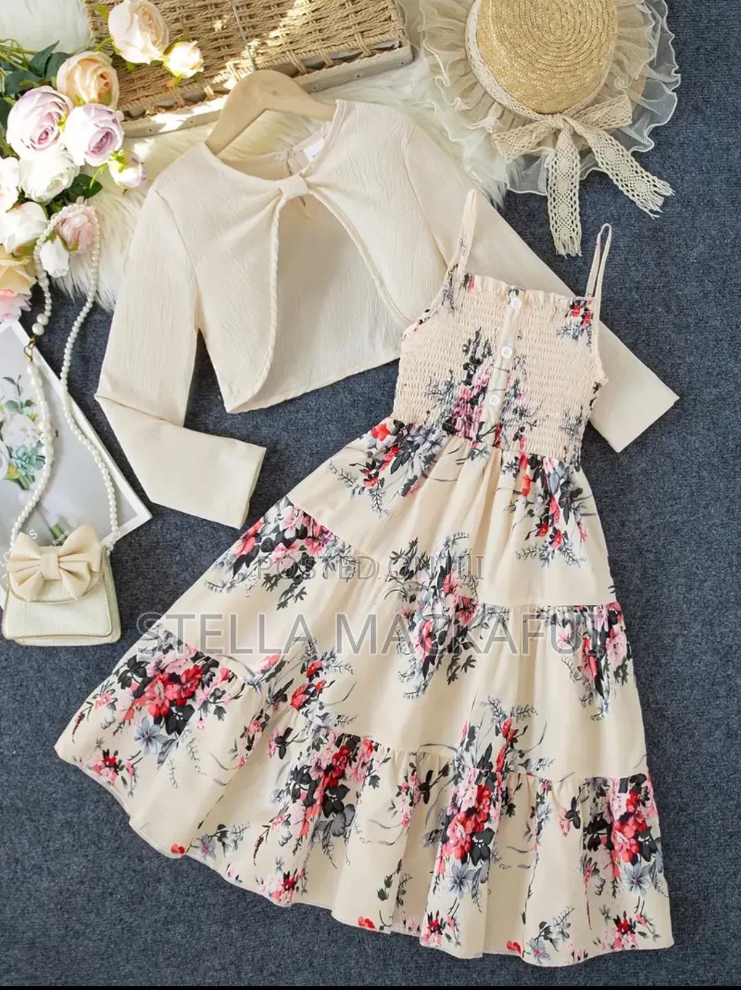 Pretty Dress With Mini Coat for 10-12yrs Only