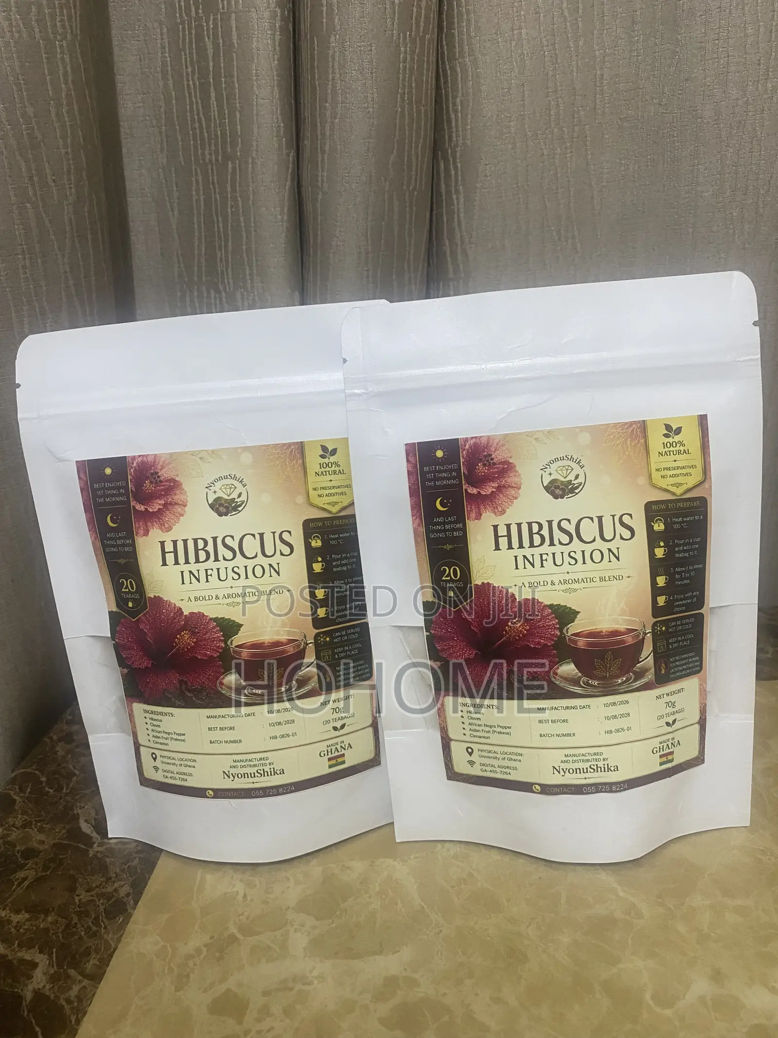 Hibiscus Infusion (Sobolo Tea Bags)