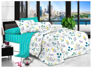 Deluxe Home Bedding Set - 1 Bedsheet 3 Pillow Cases