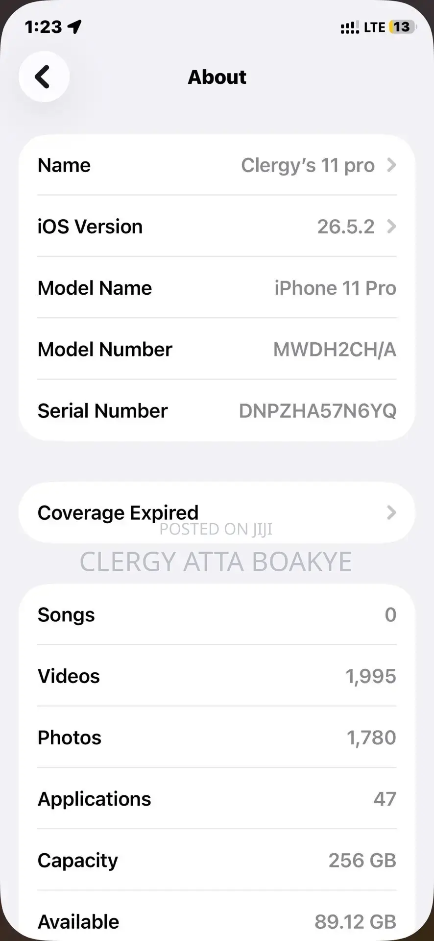 Apple iPhone 11 Pro 256 GB Gray