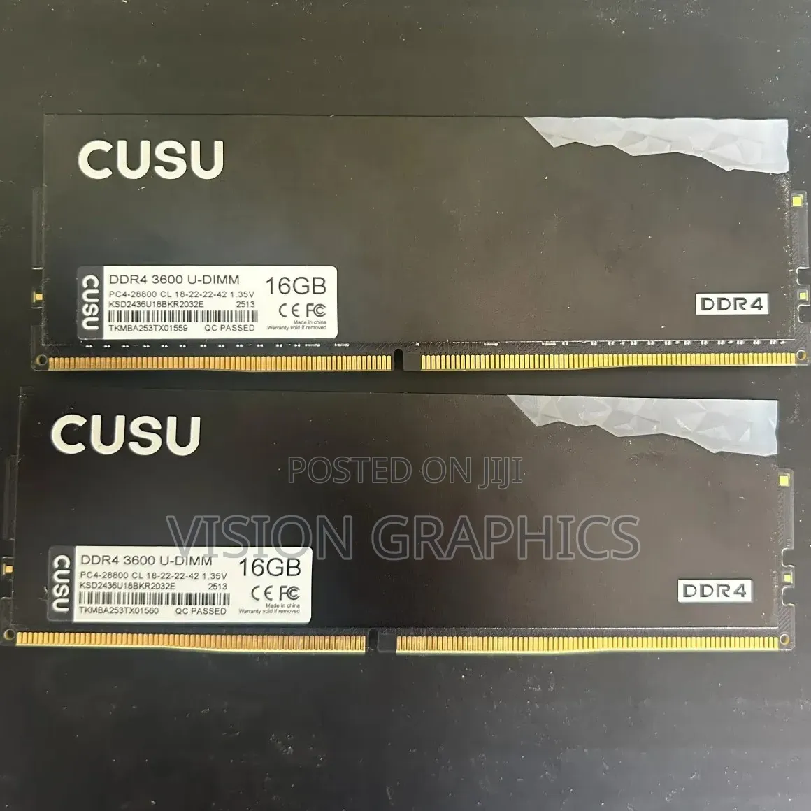 Cusu Ddr4 RGB Ram 3600mhz (16gbx2) 32gb RGB