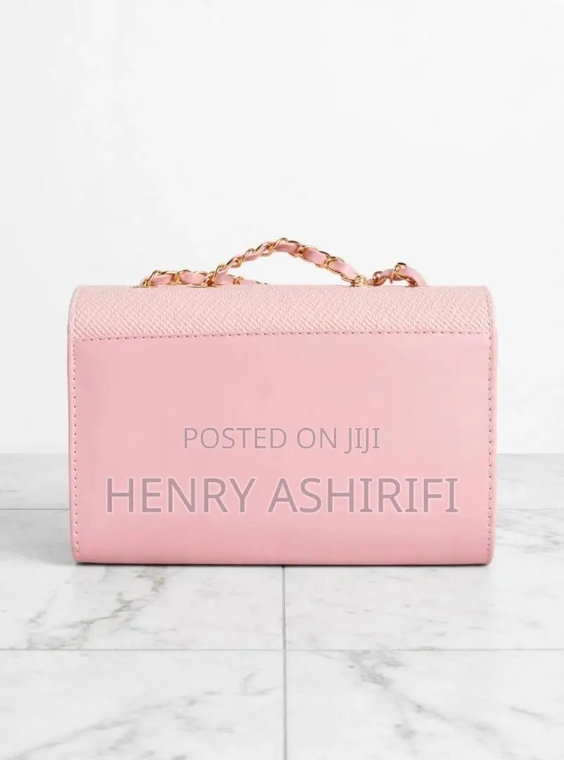 Original Pink B Designer Shoulder Bag - Chain Strap