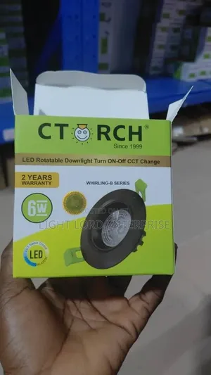 V (+) Ctorch Rotatable Downlight Turn of CCT Color