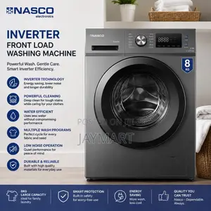 Nasco Inverter Washing Machine Front Load