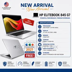 Laptop HP EliteBook 845 G7 16GB AMD Ryzen 3 SSD 256GB