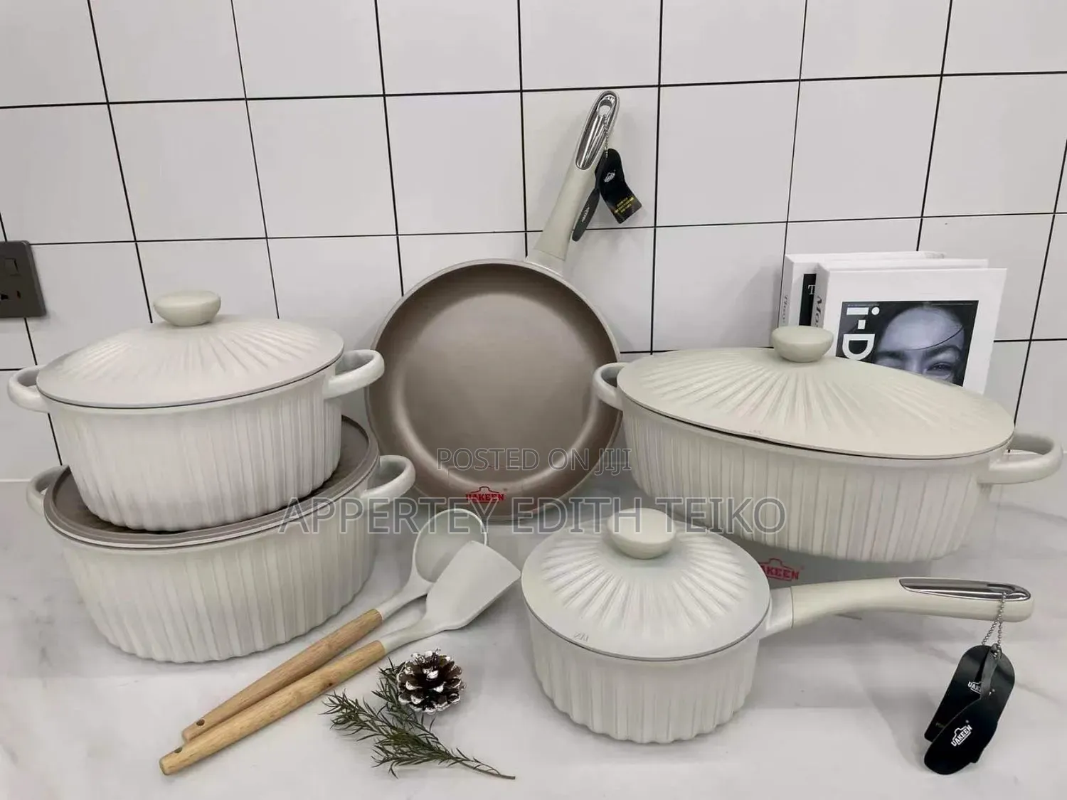 UAKEEN Germany VK 27 Die-Cast Ceramic Coated Cookware Set