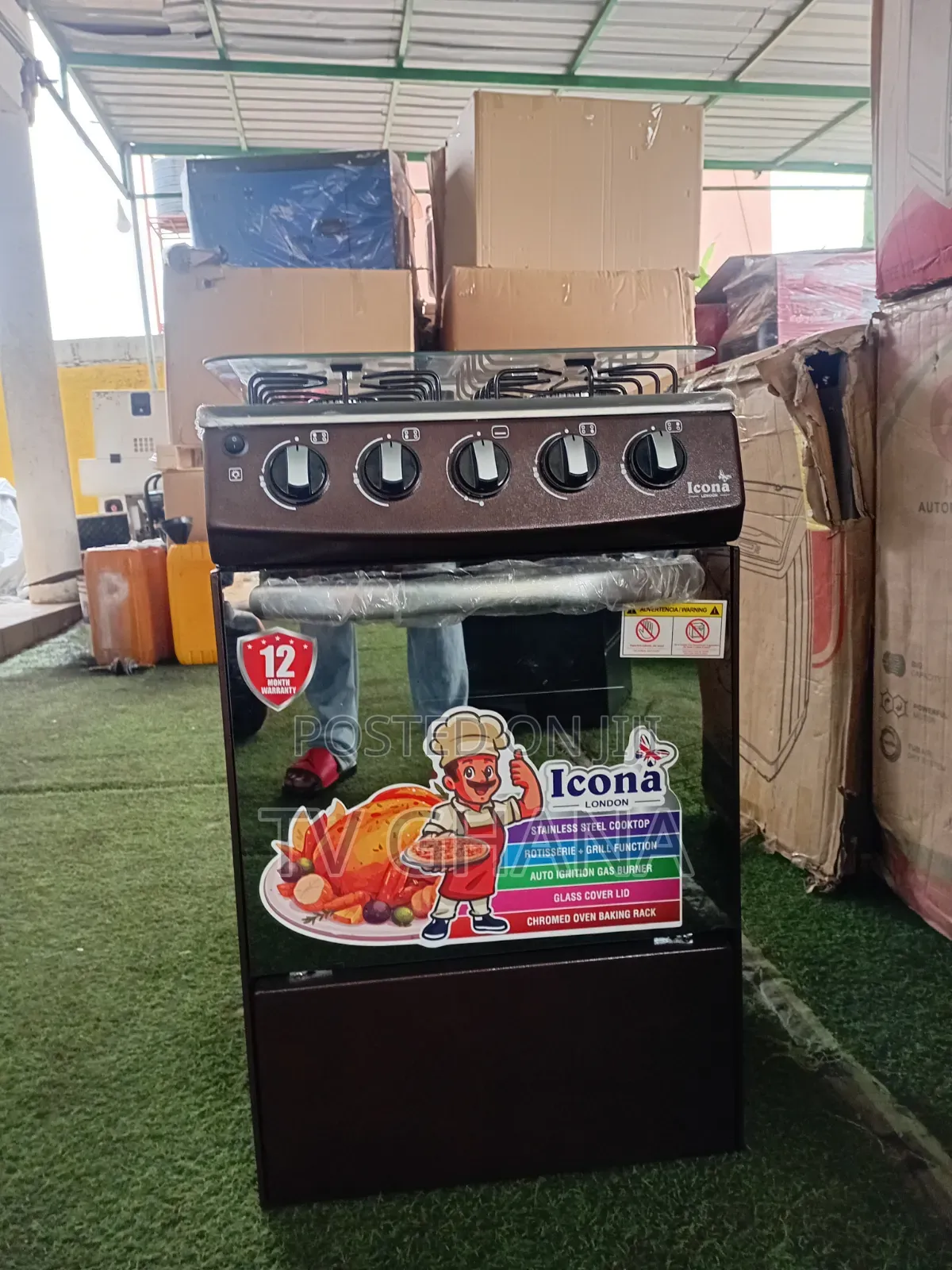 Icona 4 Burner Gas Cooker With Auto Start Ignition – Premium 50x50