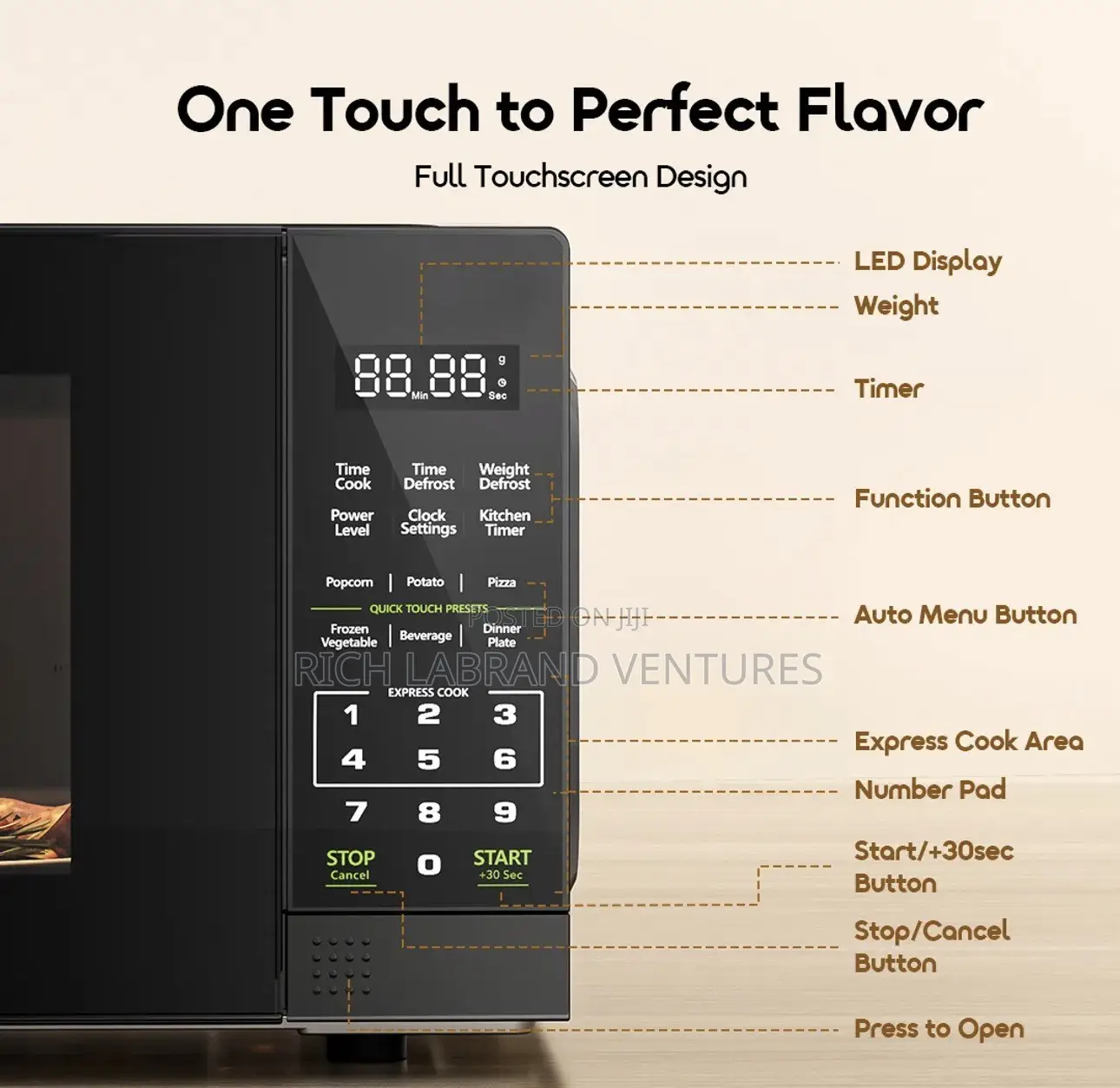 Oraimo Infiwave Lite 23litres Energy Saving Touchscreen Microwave