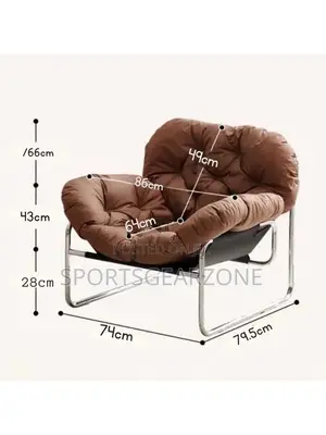 Luxury Lounge Chair – Brown Padded Relaxation Chair