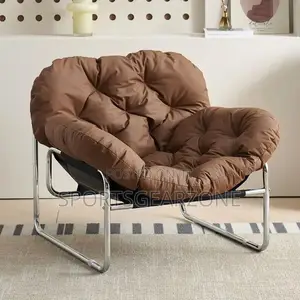 Luxury Lounge Chair – Brown Padded Relaxation Chair