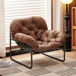 Luxury Lounge Chair – Brown Padded Relaxation Chair
