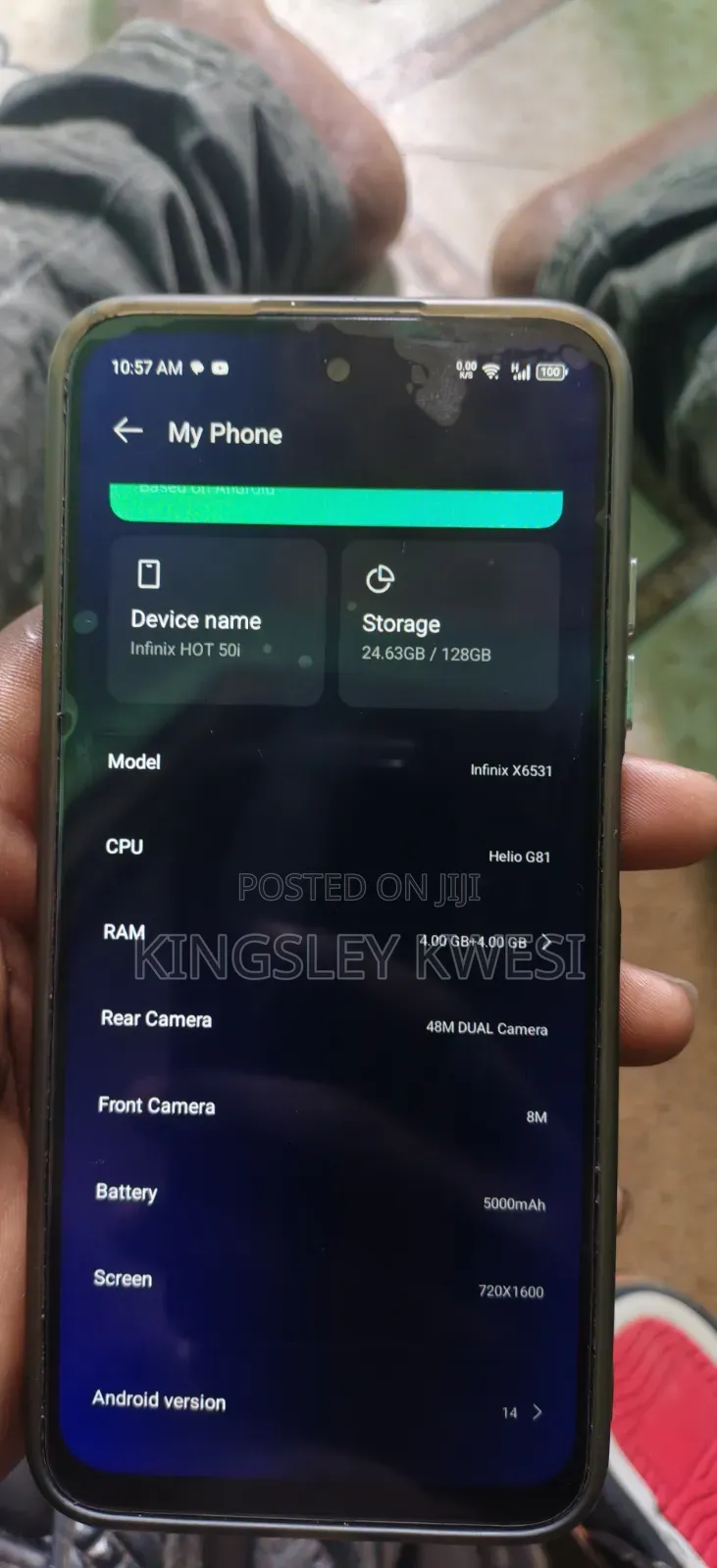 Infinix Hot 50i 128 GB Gray